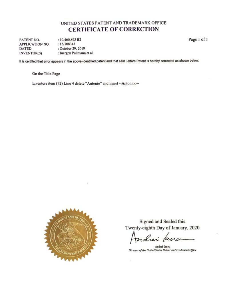 certificate of corrections patent | Intellectual Property Law Firm | Harness IP