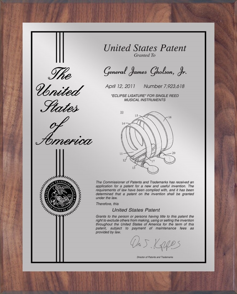 patent plaque | Intellectual Property Law Firm | Harness IP